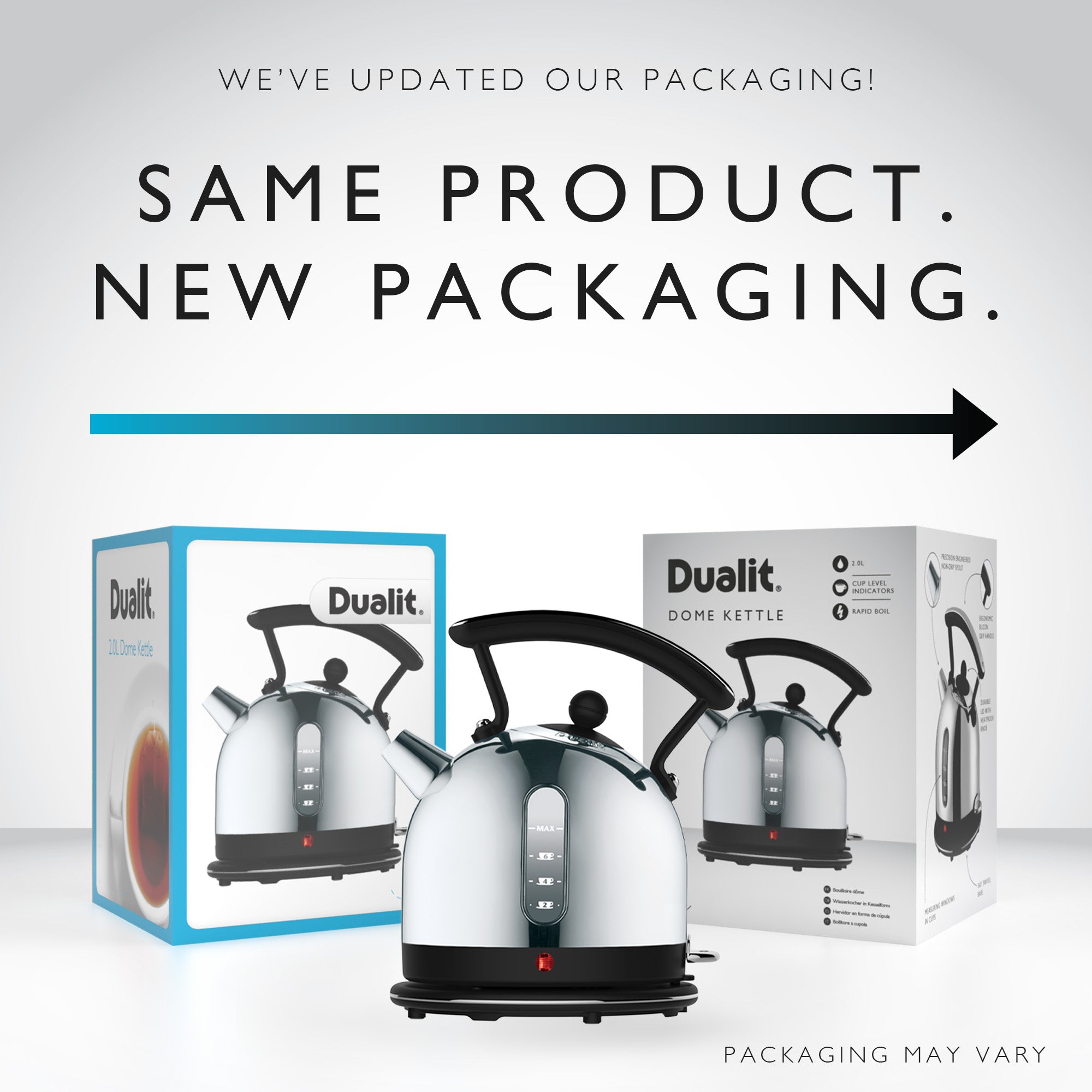 Dualit 2 Litre Dome Kettle — Quick Boiling & Modern Style