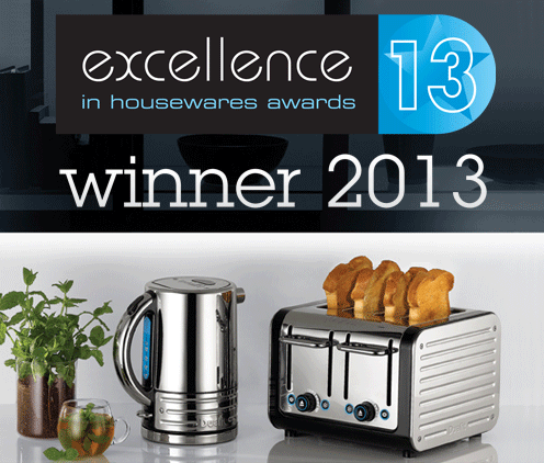 Dualit take home coveted ‘Plugged-In’ award at Excellence in Housewares Awards 2013