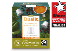 Compostable Sumatra Mandheling Coffee Capsules have been selected as a finalist for The Grocer New Product Awards