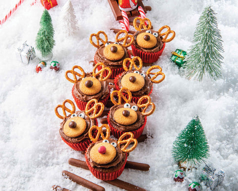 Annabel's Air Fryer Reindeer Ride Cupcakes