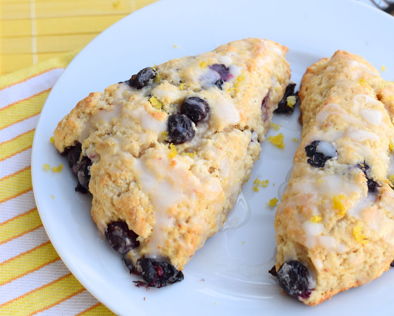 Lemon and Blueberry Scones