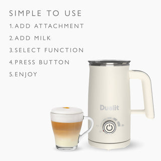 Milk Frother Max Canvas White - Cream_3