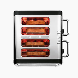 Dualit 40505 Architect 4-Slot Toaster - Stainless Steel with Black Finish  220 VOLTS NOT FOR USA