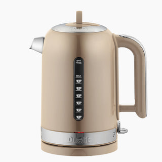 Beige sandstone kettle with control panel on a white background_2