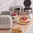 2 in 1 Toastie & Waffle Maker - Black