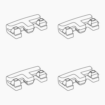 Air Fryer Crisper Plate Set of 4 Spacer/ Feet (DAF1)