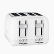 4 Slice Refurbished Domus Toaster - White