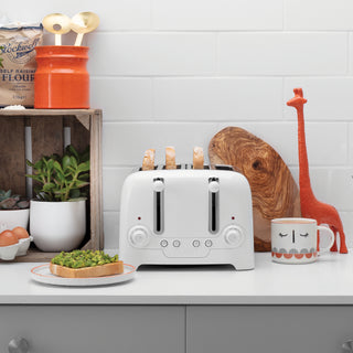4 Slice Lite Toaster - White